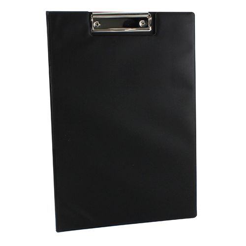 Q-Connect PVC Clipboard Foldover Black