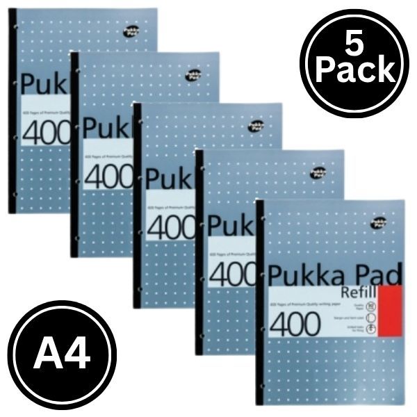 Pukka Pad A4 Refill Pad Blue - Pack of 5